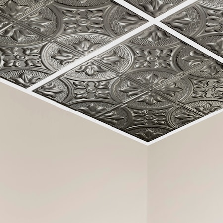 Jamestown Ceiling Tile, 24 in W x 24 in L, 15/16 in Grid Size, 5 PK MPN:Y5107