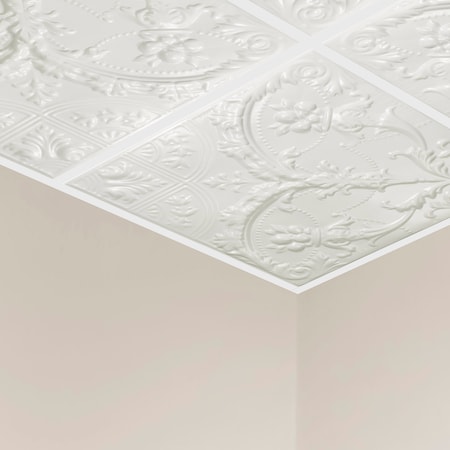Saginaw Ceiling Tile, 24 in W x 24 in L, 15/16 in Grid Size, 5 PK MPN:Y5300