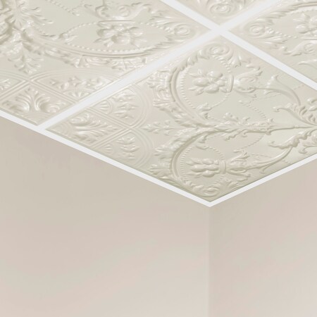 Saginaw Ceiling Tile, 24 in W x 24 in L, 15/16 in Grid Size, 5 PK MPN:Y5302