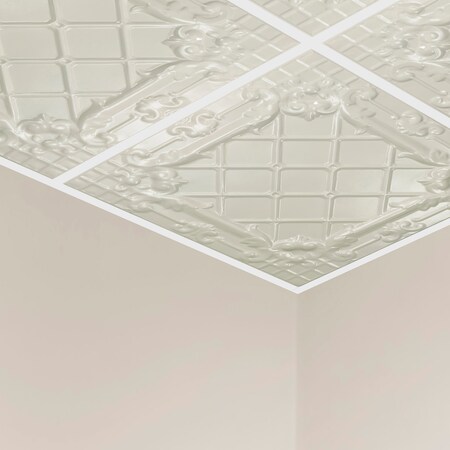Toledo Ceiling Tile, 24 in W x 24 in L, 15/16 in Grid Size, 5 PK MPN:Y5502