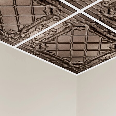 Toledo Ceiling Tile, 24 in W x 24 in L, 15/16 in Grid Size, 5 PK MPN:Y5505