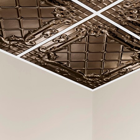 Toledo Ceiling Tile, 24 in W x 24 in L, 15/16 in Grid Size, 5 PK MPN:Y5506