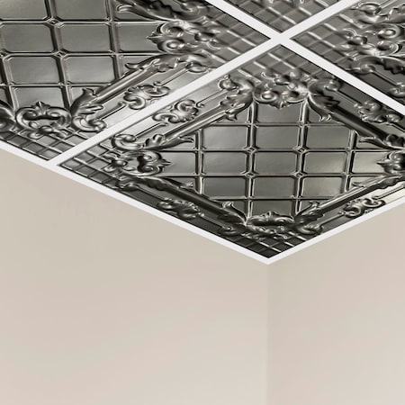 Toledo Ceiling Tile, 24 in W x 24 in L, 15/16 in Grid Size, 5 PK MPN:Y5507