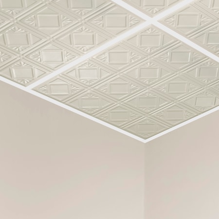 Ludington Ceiling Tile, 24 in W x 24 in L, 15/16 in Grid Size, 5 PK MPN:Y5702