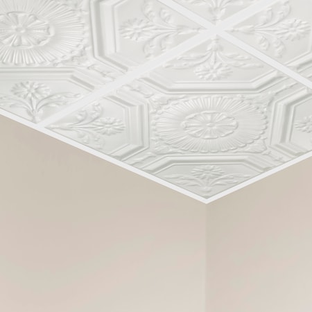 Rochester Ceiling Tile, 24 in W x 24 in L, 15/16 in Grid Size, 5 PK MPN:Y5801