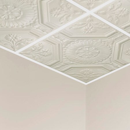 Rochester Ceiling Tile, 24 in W x 24 in L, 15/16 in Grid Size, 5 PK MPN:Y5802