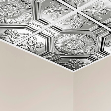 Rochester Ceiling Tile, 24 in W x 24 in L, 15/16 in Grid Size, 5 PK MPN:Y5803