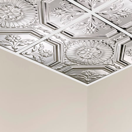 Rochester Ceiling Tile, 24 in W x 24 in L, 15/16 in Grid Size, 5 PK MPN:Y5804