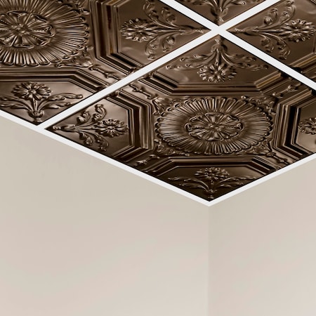 Rochester Ceiling Tile, 24 in W x 24 in L, 15/16 in Grid Size, 5 PK MPN:Y5806