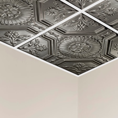 Rochester Ceiling Tile, 24 in W x 24 in L, 15/16 in Grid Size, 5 PK MPN:Y5807