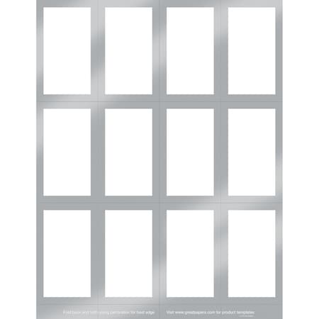 Place cards, Metallic Silver Borde, PK60 MPN:959009