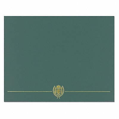 Certificate Cover Gold Green PK5 MPN:038950