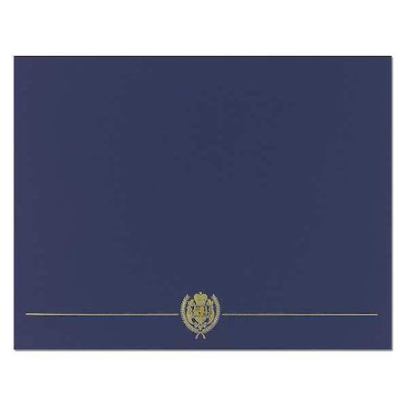 Certificate Cover, Navy/Gold, 12 in. H, PK5 MPN:038949