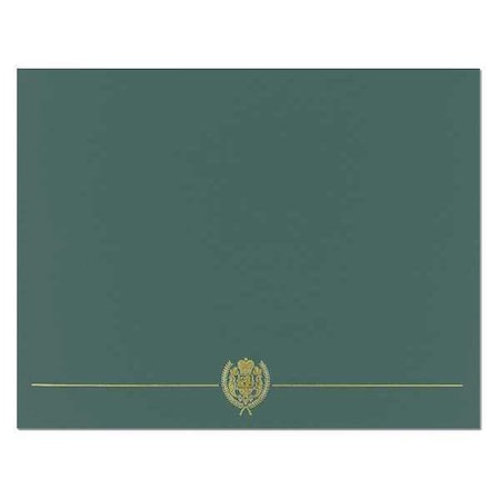 Certificate Cover, Hunter Green/Gold, PK5 MPN:038950