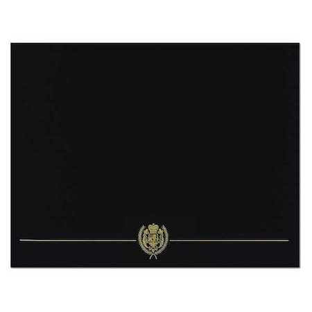 Certificate Cover, Black/Gold, 12 in H, PK5 MPN:038951