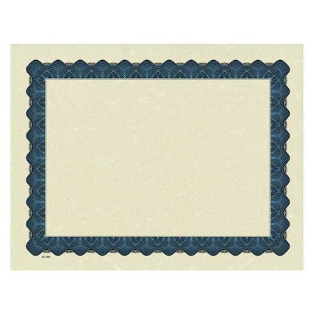Certificate, Blue, Metallic Border, PK100 MPN:038954