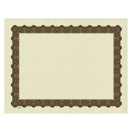 Certificate, Gold, Metallic Border, PK100 MPN:038955