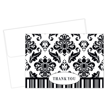 Thank You Card, Black and White Da, PK50 MPN:145341