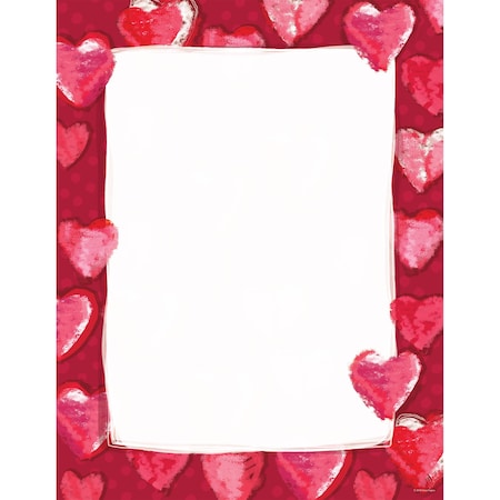 Stationery Letterhead, Fuzzy Heart, PK80 MPN:2012409