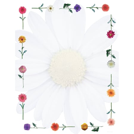 Stationery Letterhead, Daisies, 8, PK80 MPN:2013178