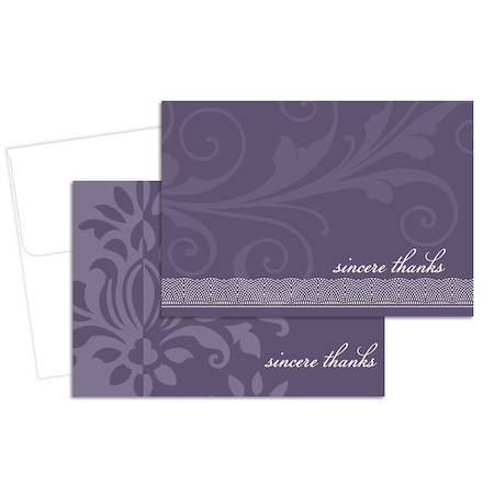 Thank You Card W/Envelope, Amethyst, PK24 MPN:2013273
