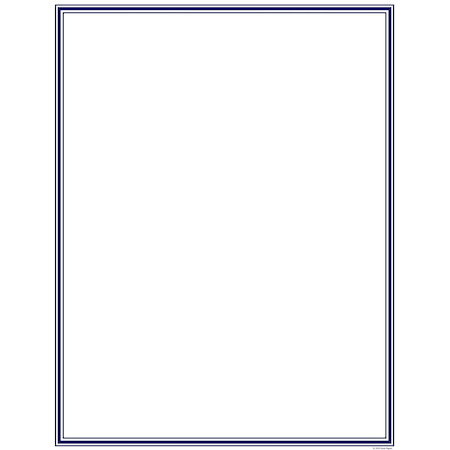 Stationery Letterhead, Navy Border, PK80 MPN:2014024