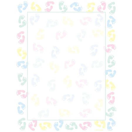 Stationery Letterhead, Baby Feet, PK80 MPN:2014127