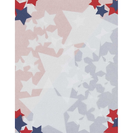 Stationery Letterhead, Stars, 8.5x11