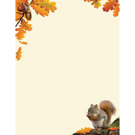 Stationery Letterhead, Acorn, 8.5x11