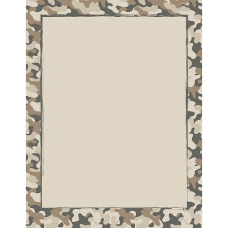 Stationery Letterhead, Camo, 8.5x11