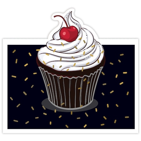 Note Card W/Envelope, Pop-Up, Cupcake, PK6 MPN:2018032