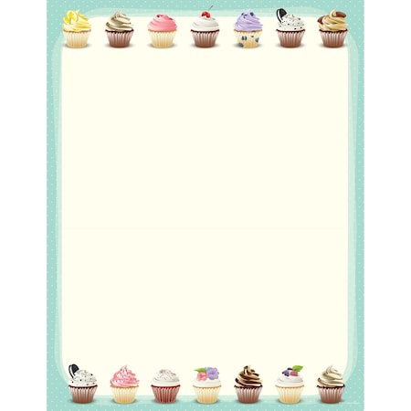Stationery Letterhead, Iced Cupcak, PK80 MPN:2019046