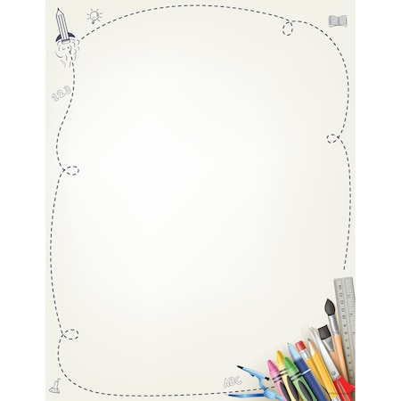 Stationery Letterhead, School Supp, PK80 MPN:2019056