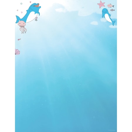 Stationery Letterhead, Dolphin Adv, PK80 MPN:2019069