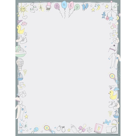 Stationery Letterhead, Baby Time, PK80 MPN:2019075