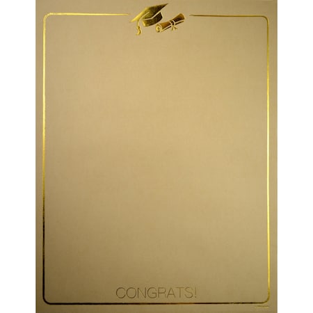 Stationery Letterhead, Gold Grad F, PK40 MPN:2020017
