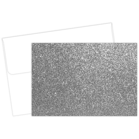 Note Card and Envelopes, Silver Gl, PK15 MPN:2020023