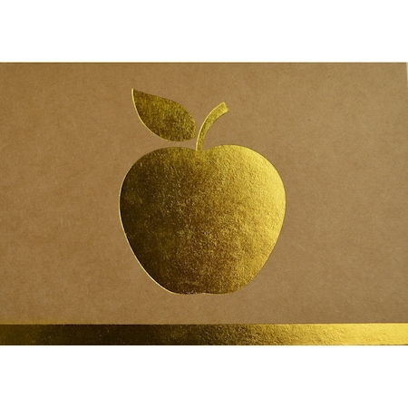 Note Card W/Envelope, Gold Foil App, PK25 MPN:2020026