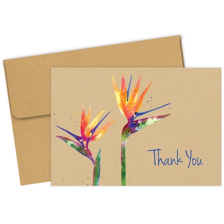 Thank You Card W/Envelope, Paradise, PK50 MPN:2020034
