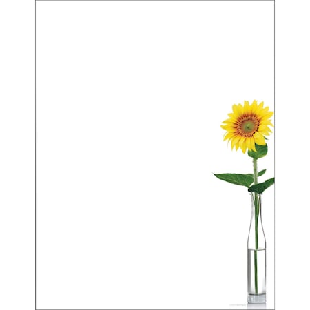 Stationery Letterhead, Sunflower D, PK80 MPN:2020148