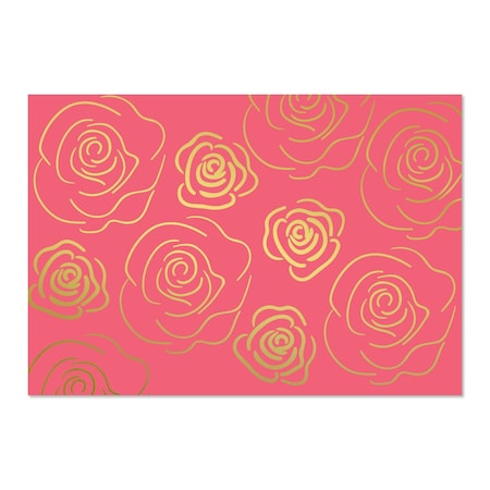 Note Card and Envelopes, Gold Foil, PK50 MPN:2020153