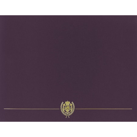 Certificate Cover Classic, Plum wit, PK5 MPN:903116