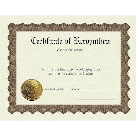Certificate Metallic Border Stock R, PK6 MPN:930200