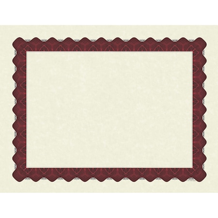 Certificate Red Metallic Border, PK100 MPN:934100