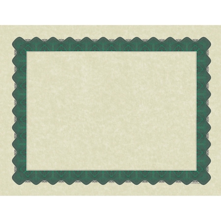 Certificate Green Metallic Border, PK100 MPN:934200