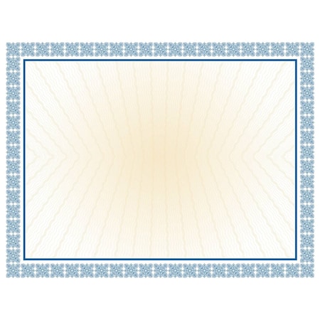 Certificate Westminster Blue, 8.5, PK100 MPN:961032
