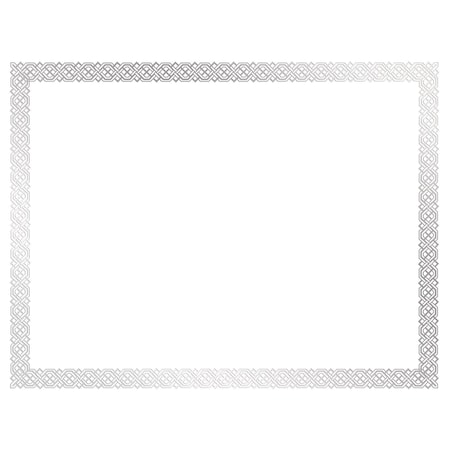 Certificate Silver Foil Braided, W, PK15 MPN:963027