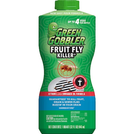 Fruit Fly Killer, 1 qt, Bottle, Liquid MPN:G8732J