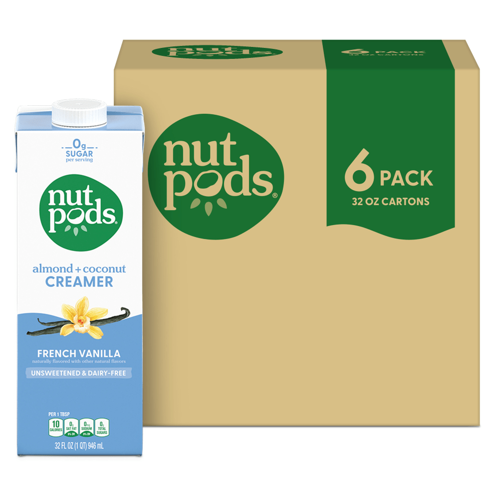 Nutpods French Vanilla Non-Dairy Creamer, 32 fl oz cartons, 6 pack MPN:5000393094