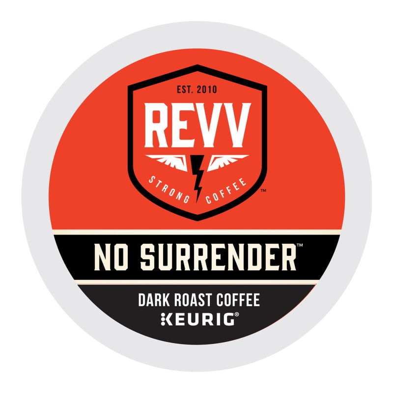 REVV Single-Serve Coffee K-Cup Pods, No Surrender, Carton Of 24 (Min Order Qty 4) MPN:36873
